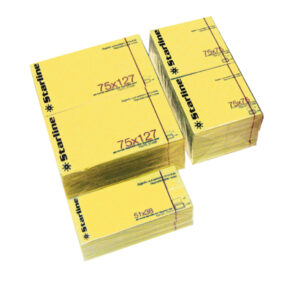 Blocchetto biglietti adesivi – giallo – 50 x 40mm – 70gr – 100 fogli – Starline