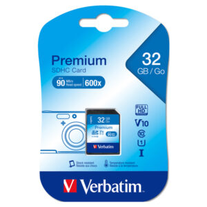 Verbatim – Scheda SDHC Classe 10 (min 10mb/sec) – 43963 – 32GB