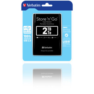 Verbatim – Hard disk portatile Store ‘N’Go Usb 3.0 – Nero – 53177 – 2TB