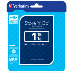 Verbatim – Usb 3.0 portatile Store ‘N’Go 9,5mm drive – Blu – 53200 – 1TB