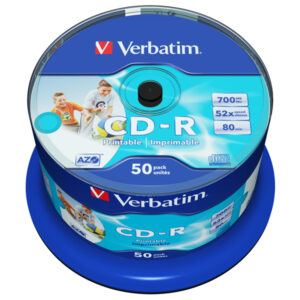 Verbatim – Scatola 50 CD-R Bulk Data Life Plus – spindle 1X/52X – 43438 -700MB