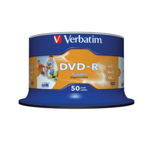 Verbatim – Scatola 50 DVD-R – stampabile – 43533 – 4,7GB