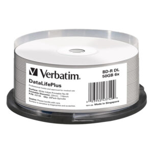 Verbatim – Scatola 25 Blu Ray BD-R – stampabile – 43749 – 50GB