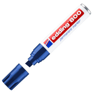 Marcatore permanente Edding 800 – punta 4 – 12 mm – blu – Edding