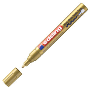 Marcatore permanente a vernice 750 – punta 2 – 4 mm – oro – Edding