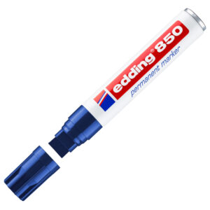 Marcatore permanente Edding 850 – punta 5 -16 mm – blu – Edding