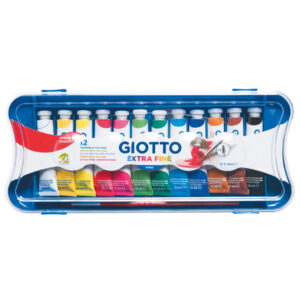 Tubi tempere – 12 ml – colori assortiti – Giotto – conf. 12 pezzi