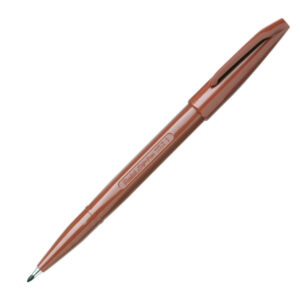 Pennarello Sign Pen S520 punta feltro – punta 2 mm – marrone – Pentel