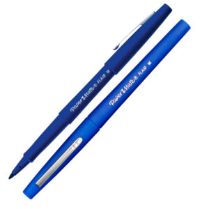 Pennarello Flair Nylon punta feltro – punta 1,10mm – blu – Papermate