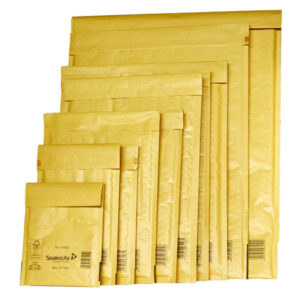 Busta imbottita Mail Lite  Gold – formato D (18×26 cm) – avana – Sealed Air  – conf. 10 pezzi