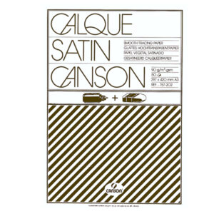 Blocco carta lucida satinata per disegno manuale – A3 – 50 fogli – 90gr – Canson
