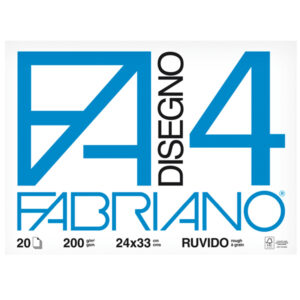 Album F4 – 24x33cm – 200gr – 20 fogli – ruvido – Fabriano