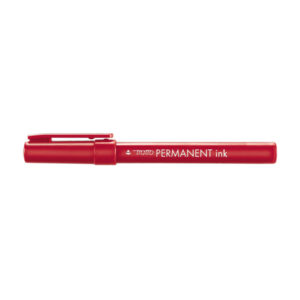 Marcatore Tratto Permanent Ink – punta tonda 2,00mm – rosso – Tratto – conf. 12 pezzi
