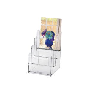 Portadepliant – plastica trasparente – 16,5x24x14 cm – Lebez