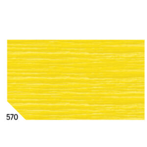 Carta crespa – 50 x 250 cm – 48 gr/m2 – giallo 570 – Rex Sadoch – conf. 10 rotoli