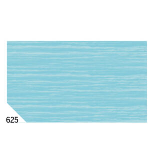Carta crespa – 50 x 250 cm – 48 gr/m2 – azzurro 625 – Rex Sadoch – conf.10 rotoli