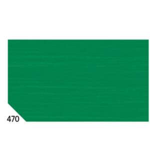 Carta crespa – 50 x 250 cm – 48 gr/m2 – verde bandiera 470 – Rex Sadoch – conf.10 rotoli