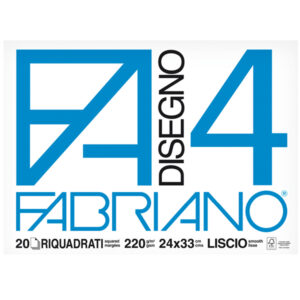 Album F4 – 24x33cm – 220gr – 20 fogli – liscio – squadrato – Fabriano