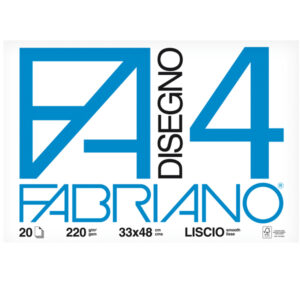 Album F4 – 33x48cm – 220gr – 20 fogli – liscio – Fabriano