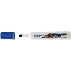 Pennarello Whiteboard Marker Velleda 1791 – punta a scalpello da 3,3mm a 4,6mm – blu – Bic