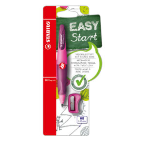 Portamine Easyergo – 3,15mm – per destrosi + affilamine – rosa – Stabilo
