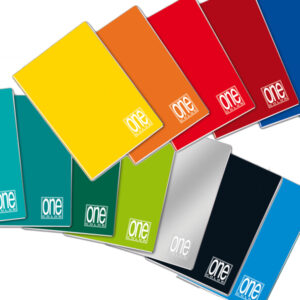 Maxiquaderno One Color – A4 – punto metallico – riga di 1a – 20+1 fogli – 80 gr – Blasetti