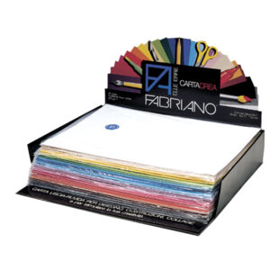 Cartoncino Cartacrea – 35x50cm – 220gr – colori assortiti – Fabriano – Expo 260 pezzi