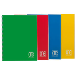 Maxiquaderno One Color – A4 – s/fori – 60 fogli – 80 gr – quadretto 5 mm – spiralato – Blasetti