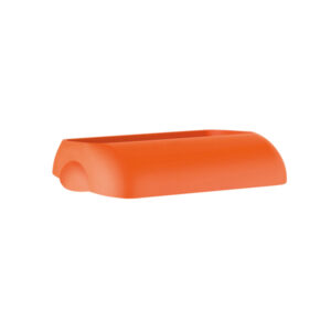 Coperchio per cestino gettacarte Soft Touch – 33,5×22,5×9 cm – 23 L – arancio – Mar Plast