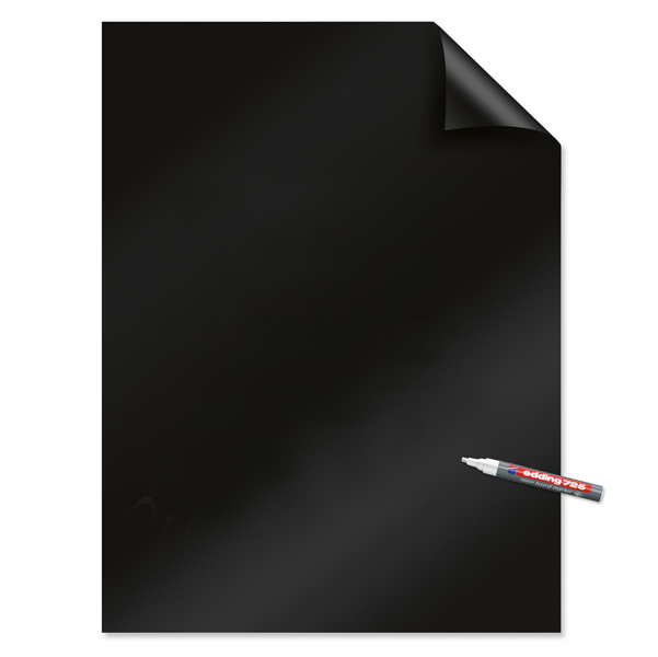 Fogli elettrostatici Magic Chart – 60×80 cm – nero – Legamaster – rotolo da 25 pezzi