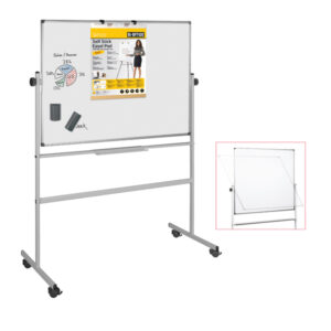 Lavagna magnetica girevole Professional – 100×150 cm – bianco – Bi-Office