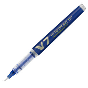 Roller Hi Tecpoint V7 ricaricabile Begreen con cappuccio – punta 0,70mm – blu  – Pilot
