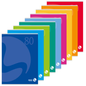 Maxiquaderno Color 80 – A4 – quadretto 5mm – 80 fogli – 80gr – copertina 250gr – BM