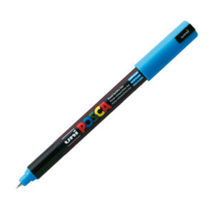 Marcatore a base d’acqua Uni Posca Pen PC1M – punta extra fine 0,7mm – azzurro  – Uni Mitsubishi