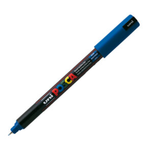 Marcatore a base d’acqua Uni Posca Pen PC1M – punta extra fine 0,7mm – blu – Uni Mitsubishi