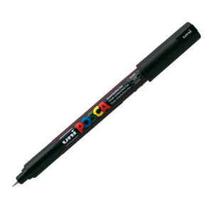 Marcatore a base d’acqua Uni Posca Pen PC1M – punta extra fine 0,7mm – nero  – Uni Mitsubishi