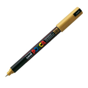 Marcatore a base d’acqua Uni Posca Pen PC1M – punta extra fine 0,7mm – oro  – Uni Mitsubishi