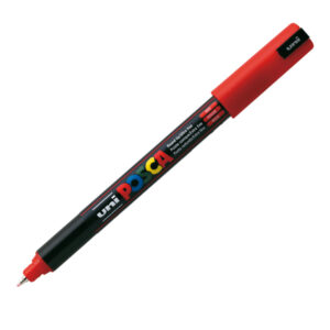 Marcatore a base d’acqua Uni Posca Pen PC1M – punta extra fine 0,7mm – rosso  – Uni Mitsubishi