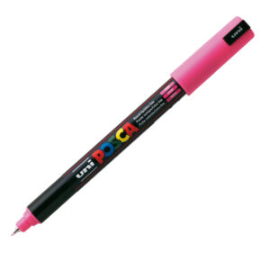 Marcatore a base d’acqua Uni Posca Pen PC1M – punta extra fine 0,7mm – rosa – Uni Mitsubishi