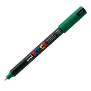 Marcatore a base d’acqua Uni Posca Pen PC1M – punta extra fine 0,7mm – verde  – Uni Mitsubishi