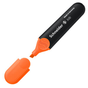 Evidenziatore Job – punta a scalpello – tratto da 1,0-5,0mm – colore arancio  – Schneider