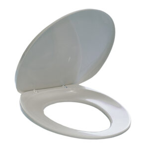 Sedile per WC – universale – PPL – distanza fori da 8,5 a 17,5 cm – bianco – Durable