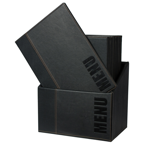 Menu Box Trendy – 20 PortamenU’ – nero – Securit