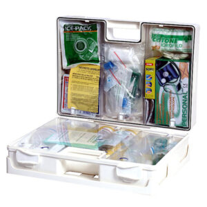 Valigetta di pronto soccorso Multisan – 44,3×33,8×14,7 cm – HACCP – oltre 3 persone – bianco – PVS