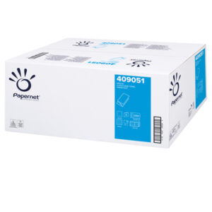 Asciugamani piegati a V Special – 2 veli – goffratura a onda – 20 gr – 24 x 21 cm – bianco – Papernet – conf. 250 pezzi