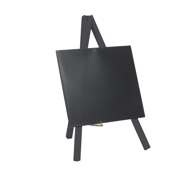 Mini Lavagna con cavalletto nero – 24,4×15 cm – nero – Securit