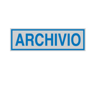 Targhetta adesiva – ARCHIVIO – 165×50 mm – Cartelli Segnalatori
