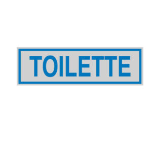 Targhetta adesiva – TOILETTE – 165×50 mm – Cartelli Segnalatori