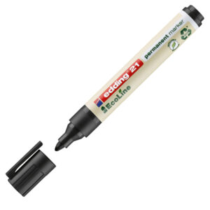 Marcatore 21 Ecoline – punta conica da 1,50-3,00mm – nero – inchiostro permanente  – Edding