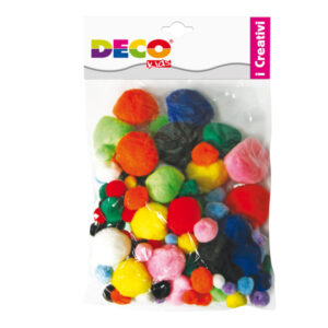 Pompons – colori assortiti – Deco – busta 40 pezzi